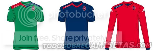 Maillot Kappa Cagliari 2014-2015 Domicile - Cossu #7 - Taille L